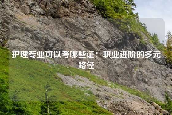 护理专业可以考哪些证：职业进阶的多元路径