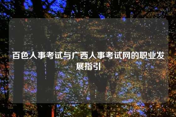 百色人事考试与广西人事考试网的职业发展指引