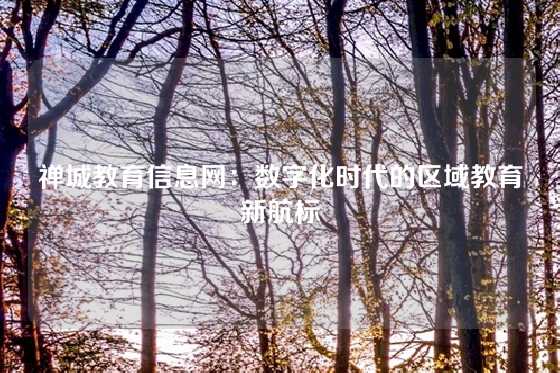 禅城教育信息网：数字化时代的区域教育新航标